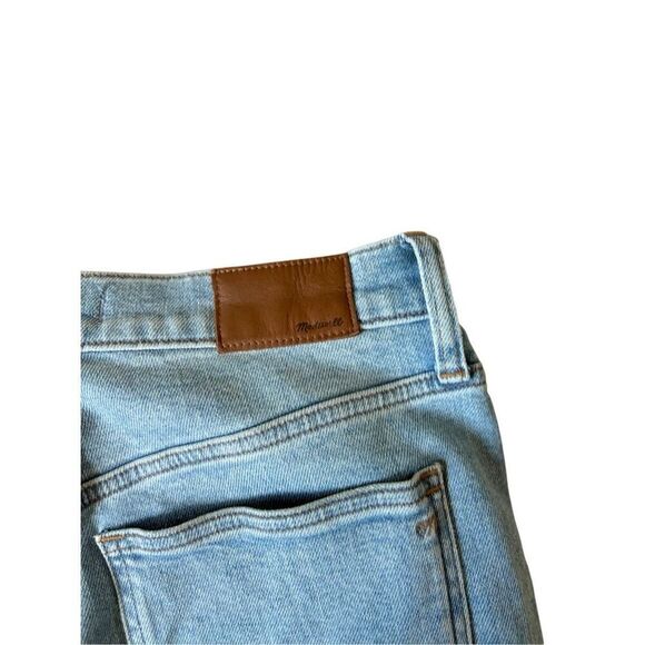 Madewell The Perfect Vintage Straight Jeans size 28 Light Blue Wash Denim Distre - Picture 7 of 9